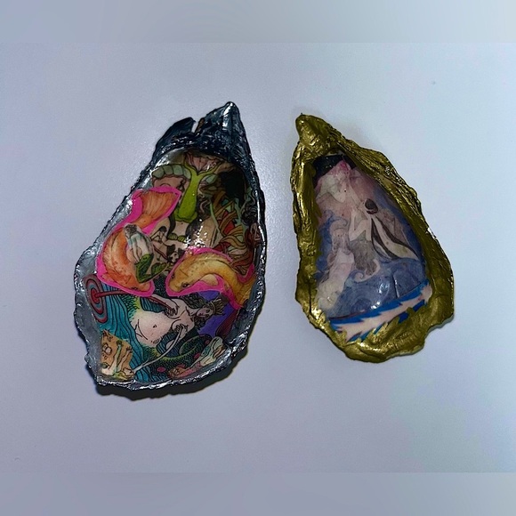 HANDMADE Resin Oyster 🦪 Mermaid Themed - Picture 5 of 6